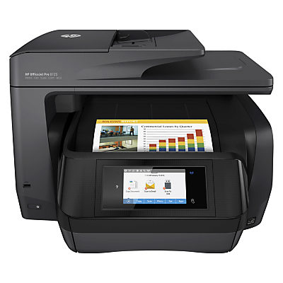 HP Officejet Pro 8725 All-in-One Wireless NFC Printer & Fax Machine With Touch Screen, HP Instant Ink Compatible
